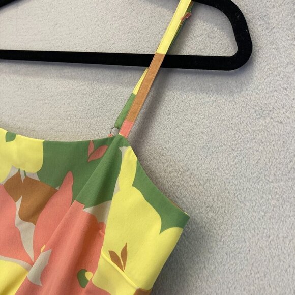 Social Standard SANCTUARY Smocked Midi Dress Large L Fiesta Pastel Floral EUC - Picture 14 of 15